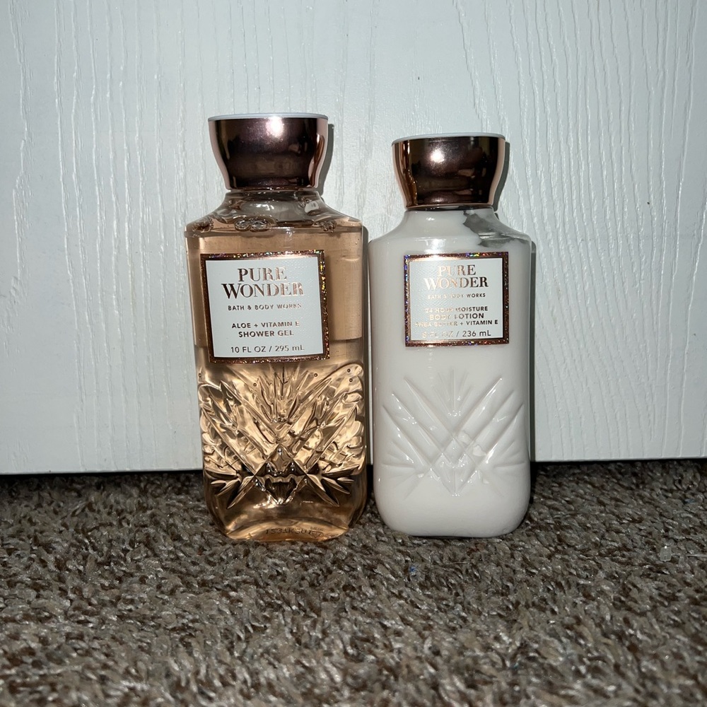 bath and body works pure wonder set
